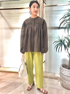 「sophila（ソフィラ）のアイテム」を使った、sophilaさん（レディース・160cm）の春コーディネート