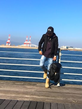 「FUGA（フーガ）のアイテム（ブルゾン）」を使った、Kaitoさん（メンズ・177cm）の冬コーディネート