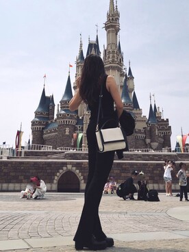 「AZUL（アズール）のアイテム（バッグ）」を使った、KEALOHAさん（レディース・155cm）の夏コーディネート