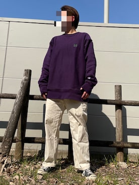 「ジャックパーセル」｜「アイテム（スウェット）」を使った、kazさん（レディース・159cm）の冬コーディネート