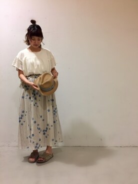 aoki(∵)さん（レディース・165cm）の夏コーディネート