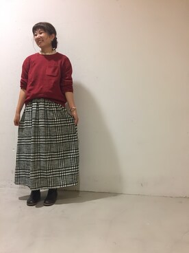 aoki(∵)さん（レディース・165cm）の秋コーディネート