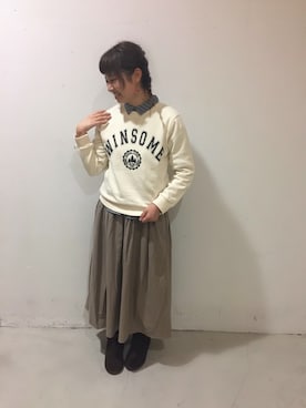 aoki(∵)さん（レディース・165cm）の冬コーディネート