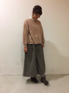 aoki(∵)さん（レディース・165cm）の冬コーディネート