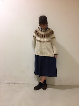 aoki(∵)さん（レディース・165cm）の冬コーディネート