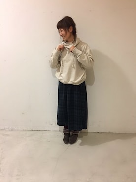 aoki(∵)さん（レディース・165cm）の冬コーディネート