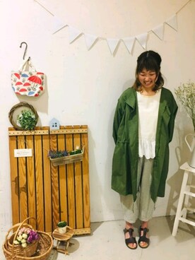 「平成最後のWEARISTAセンバツ」｜「アイテム（ブルゾン）」を使った、aoki(∵)さん（レディース・165cm）の春コーディネート
