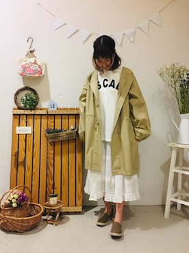 「イロチ買い」｜「アイテム（ジャケット/アウター）」を使った、aoki(∵)さん（レディース・165cm）の春コーディネート