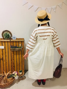 「イロチ買い」｜「アイテム（ワンピース/ドレス）」を使った、aoki(∵)さん（レディース・165cm）の春コーディネート