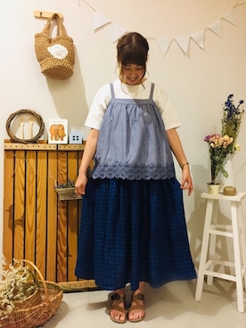 aoki(∵)さん（レディース・165cm）の夏コーディネート