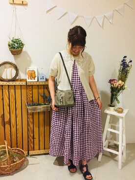 aoki(∵)さん（レディース・165cm）の夏コーディネート