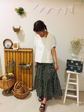 「のんびり」｜aoki(∵)さん（レディース・165cm）の夏コーディネート