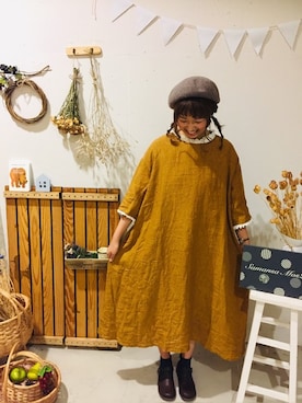 「ふんわり」｜「アイテム（ワンピース/ドレス）」を使った、aoki(∵)さん（レディース・165cm）の夏コーディネート