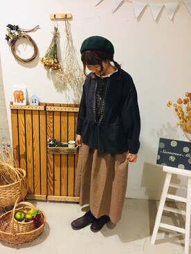 aoki(∵)さん（レディース・165cm）の秋コーディネート