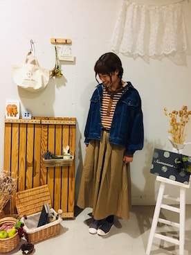 aoki(∵)さん（レディース・165cm）の秋コーディネート