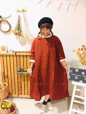 「ふんわり」｜「アイテム（ワンピース/ドレス）」を使った、aoki(∵)さん（レディース・165cm）の夏コーディネート