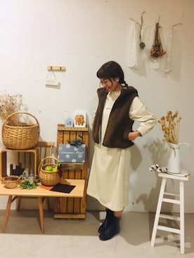 aoki(∵)さん（レディース・165cm）の秋コーディネート