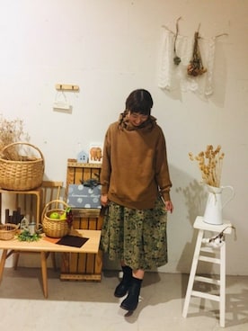 aoki(∵)さん（レディース・165cm）の秋コーディネート