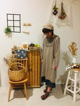 aoki(∵)さん（レディース・165cm）の秋コーディネート