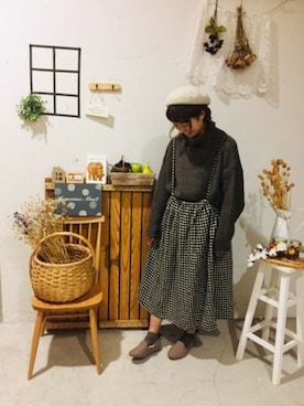 aoki(∵)さん（レディース・165cm）の秋コーディネート