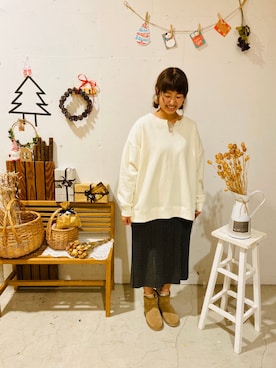 aoki(∵)さん（レディース・165cm）の冬コーディネート