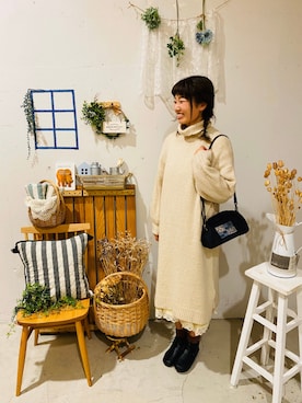 aoki(∵)さん（レディース・165cm）の冬コーディネート