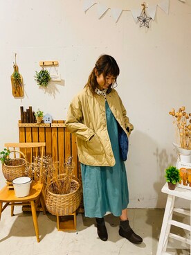 「アイテム（スリッポン）」を使った、aoki(∵)さん（レディース・165cm・20代）の冬コーディネート