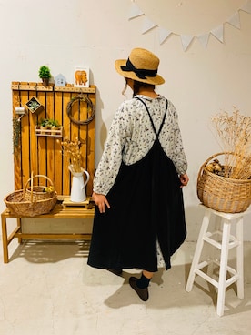 「アイテム（スリッポン）」を使った、aoki(∵)さん（レディース・165cm・20代）の春コーディネート
