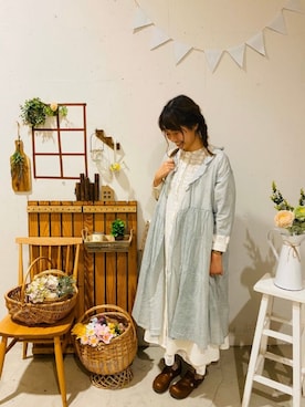 「ふんわり」｜「アイテム（ワンピース/ドレス）」を使った、aoki(∵)さん（レディース・165cm）の春コーディネート