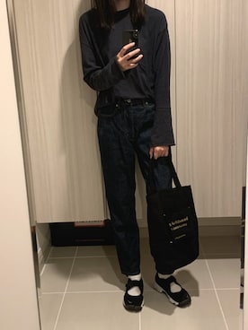 6(ROKU)>∴FLARE SLEEVE BACK OPEN NECK PULLOVER⁄プルオーバー