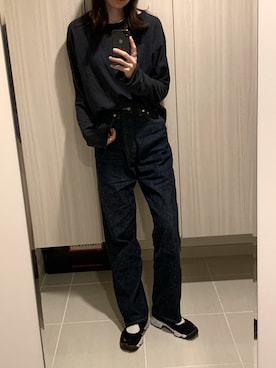 「ANATOMICA（アナトミカ）のアイテム（デニムパンツ）」を使った、mi.＊さん（レディース・174cm）の春コーディネート