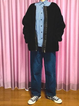 「CONVERSE（コンバース）のCONVERSE コンバース オール スター オックス / ALL STAR OX (NVY) 32160325（スニーカー）」を使った、ike mieさん（レディース・158cm）の秋コーディネート