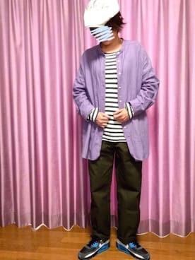 「アイテム（スニーカー）」を使った、ike mieさん（レディース・158cm）の春コーディネート