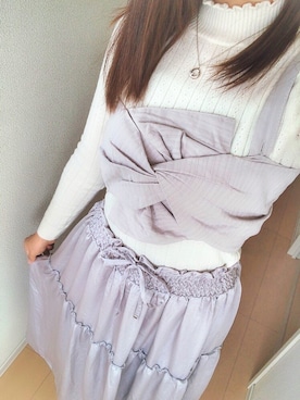 「apres jour（アプレジュール）のアイテム（その他トップス）」を使った、nnkさん（レディース・157cm）の春コーディネート