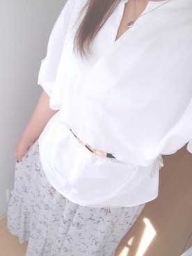 「色素薄い系」｜nnkさん（レディース・157cm）の夏コーディネート