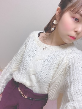 「ローポニーテール」｜nnkさん（レディース・157cm）の冬コーディネート