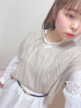 「コットンレース」｜nnkさん（レディース・157cm）の春コーディネート