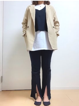 「pairpair」｜「アイテム（ジャケット/アウター）」を使った、nnkさん（レディース・157cm）の冬コーディネート