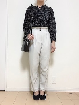 「SEVENDAYS=SUNDAY（セブンデイズサンデイ）のアイテム（シャツ/ブラウス）」を使った、nnkさん（レディース・157cm）の春コーディネート