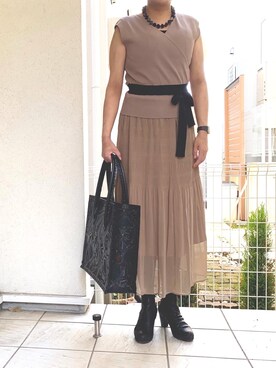 ワンピースを使った 仕事着 の人気ファッションコーディネート Wear