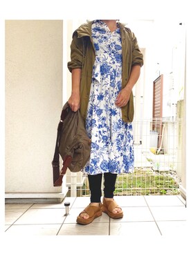 シャツワンピースを使った アラフォー の人気ファッションコーディネート Wear