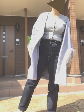 「ハイウエストストレートジーンズ」｜eee333iiiさん（レディース・159cm）の春コーディネート