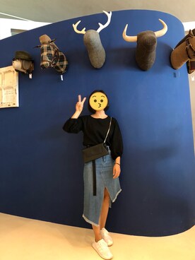 「NOのアイテム（バッグ）」を使った、林君君さん（レディース・156cm）の春コーディネート