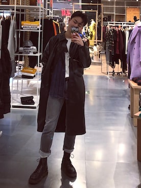 「MONKI（モンキ）のアイテム（ジャケット/アウター）」を使った、humphreywearさん（メンズ・170cm）の冬コーディネート