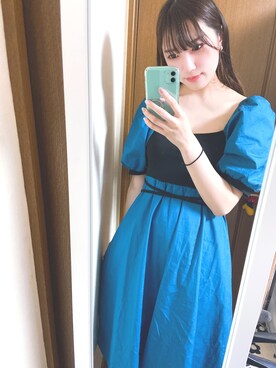 「Diosfront（ディオスフロント）のアイテム（ワンピース/ドレス）」を使った、sakさん（レディース・161cm）の夏コーディネート