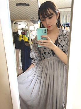 「LA BELLE ETUDE（ラベルエチュード）のアイテム（ワンピース）」を使った、sakさん（レディース・161cm）の秋コーディネート