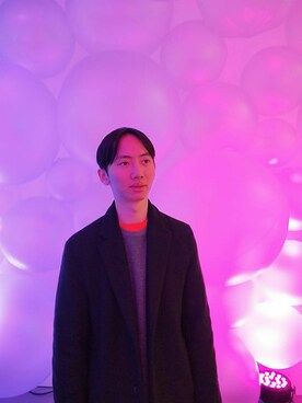 「SPAO（スパオ）のアイテム（ジャケット/アウター）」を使った、吳驊軒さん（メンズ・178cm）の冬コーディネート