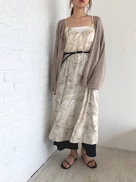 「ぼかし柄」｜shizukaさん（レディース・164cm）の春コーディネート