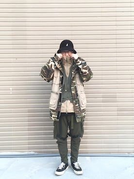 「repos（ルポ）のアイテム（ジャケット/アウター）」を使った、Jiayuanさん（メンズ・161cm）の冬コーディネート