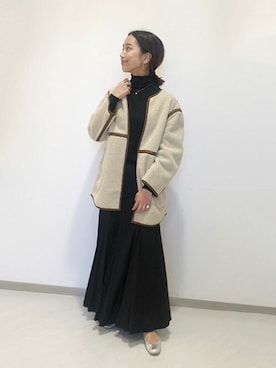 「スローブイエナ」｜「アイテム（ブルゾン）」を使った、sakiさん（レディース・165cm）の秋コーディネート